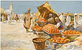 Unknown Artist MARCHE AUX ORANGES painting